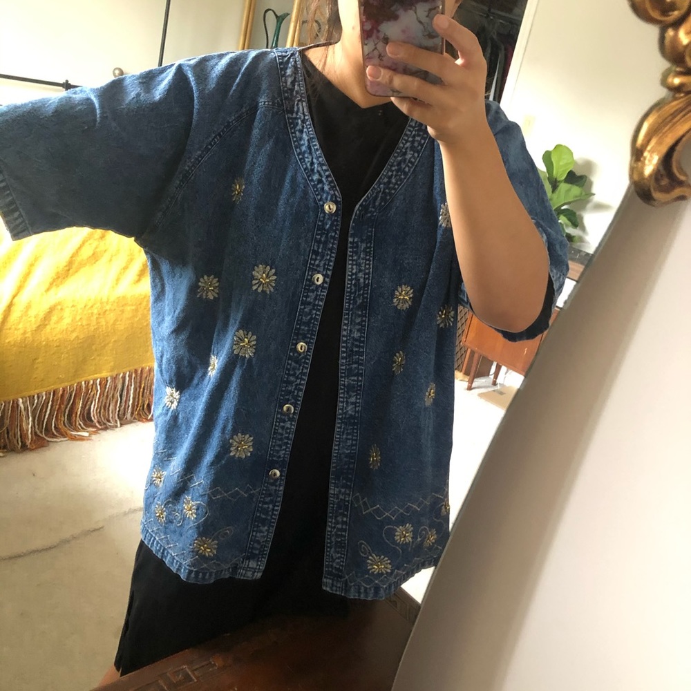 Denim Button Up - Picture 4 of 9